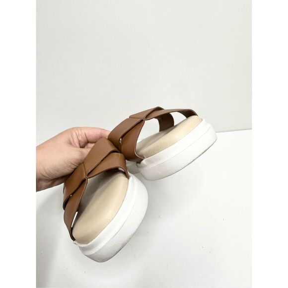 Cole Haan Sandals Womens Size 8.5B Grandpro Rally Criss Cross Slip On Slides - Picture 7 of 11